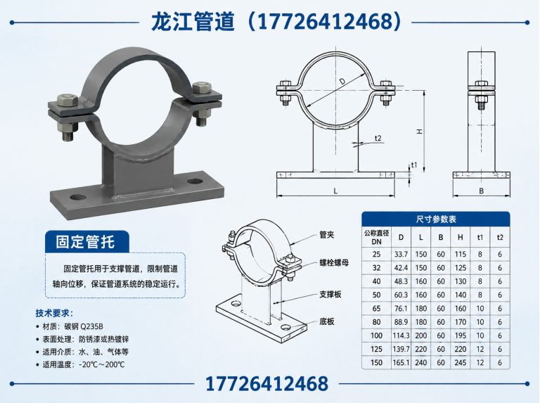 河北固定管托展示图